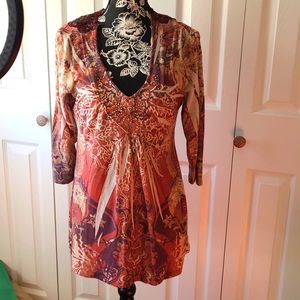 Womens casual VNeck Blouse